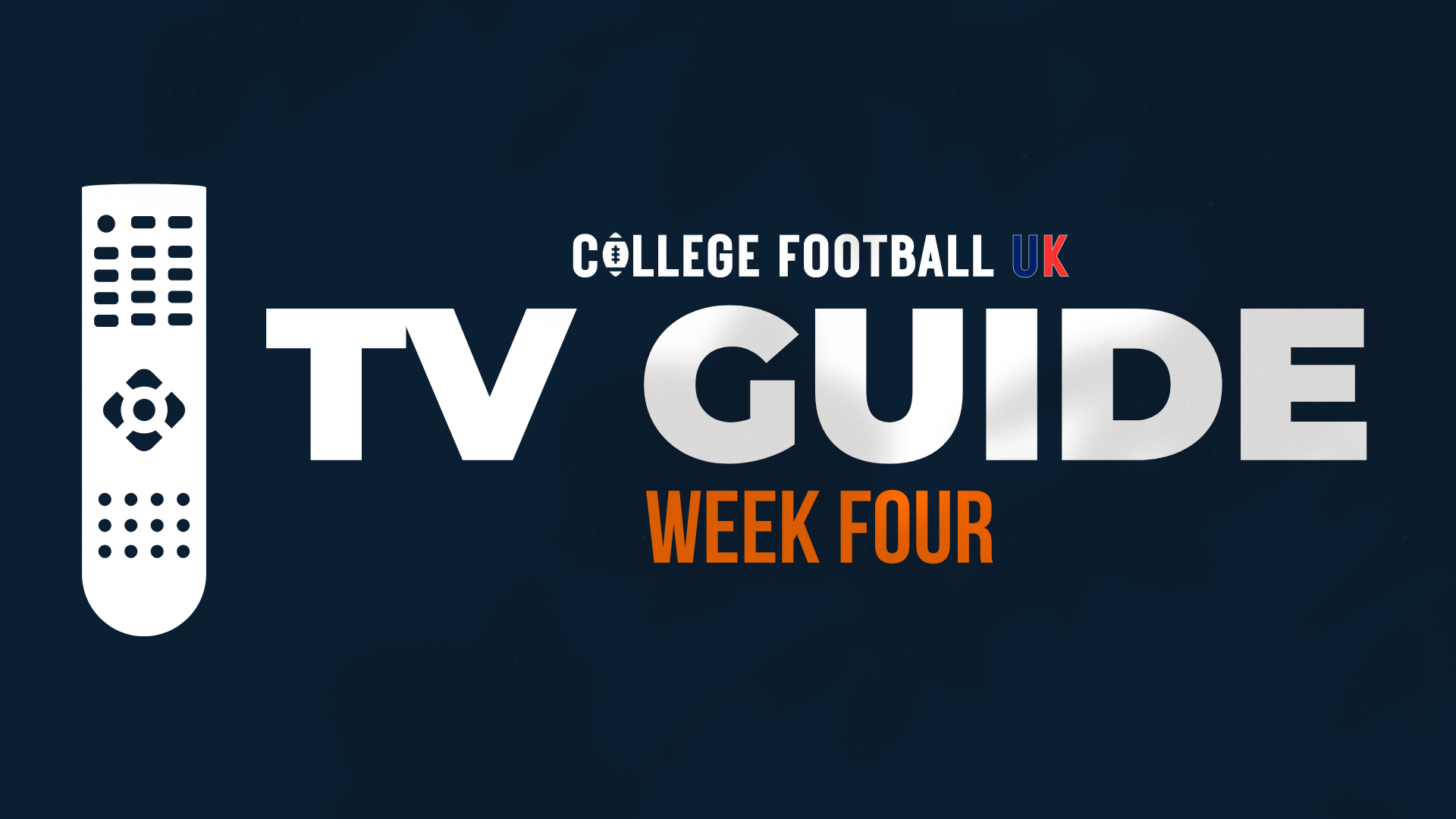 What Is The College Football UK Podcast Watching This Weekend? Week 4